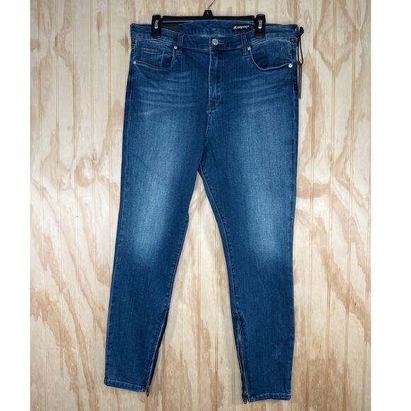 BLANKNYC Women’s Jeans Size 32 Blue Stretch Denim Mid/High Rise Cropped NWT - Picture 9 of 9